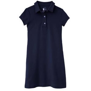 School Uniform Girls Short Sleeve Mesh Polo Dress